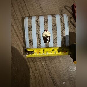 GUCCI Stylish Brown and Blue Wallet